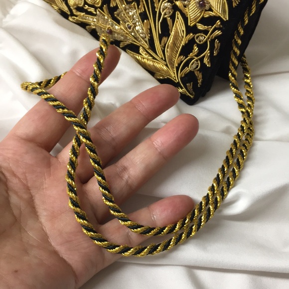 🖤Vtg Handmade bag with gemstones - Picture 5 of 17